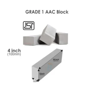 AAC Light Weight Garde 1 Block 100mm - 4inch